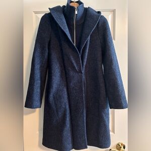 Club Monoco Navy Wool Women's Coat